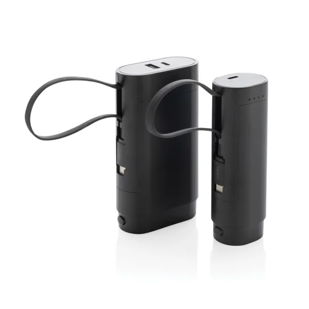 CycleCell prijenosna baterija s odvojivom baterijom, 5 000 mAh - XD Collection Crna