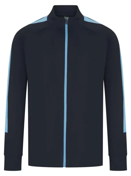  ADULT'S KNITTED TRACKSUIT TOP - Finden + Hales Washed Midnight Blue Sky