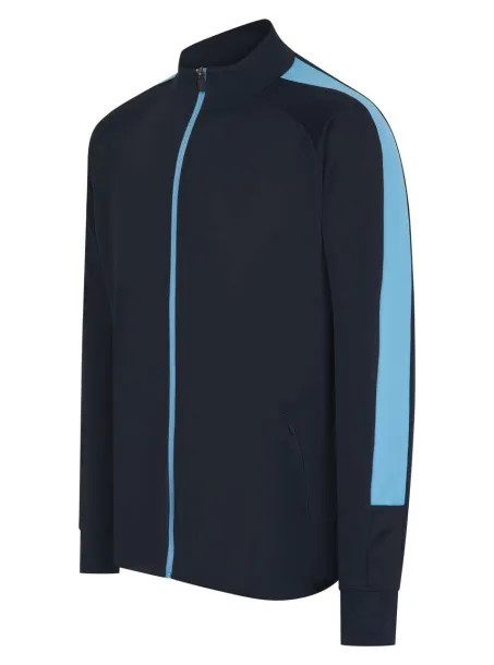  ADULT'S KNITTED TRACKSUIT TOP - Finden + Hales Washed Midnight Blue Sky
