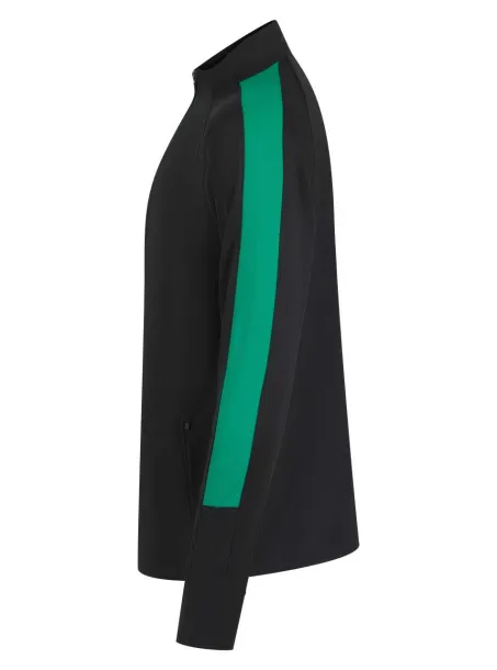  ADULT'S KNITTED TRACKSUIT TOP - Finden + Hales Black Emerald