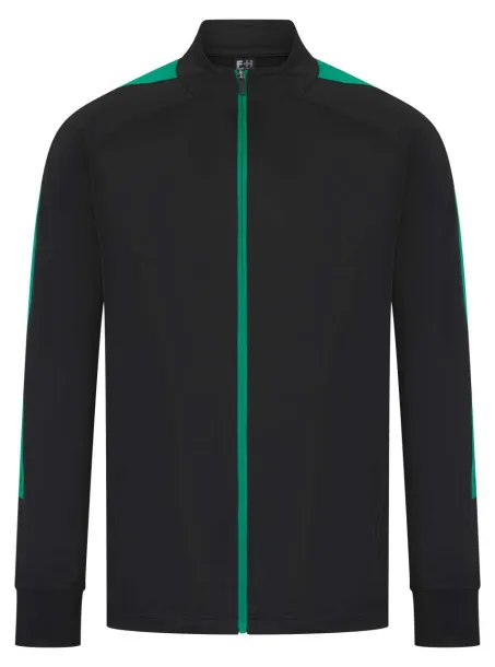  ADULT'S KNITTED TRACKSUIT TOP - Finden + Hales Black Emerald