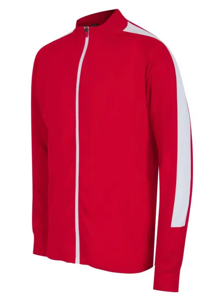  ADULT'S KNITTED TRACKSUIT TOP - Finden + Hales Red White