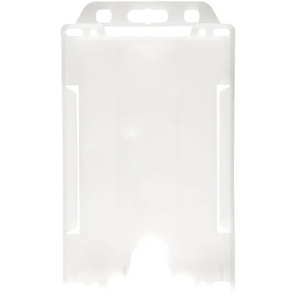 Pierre recycled plastic card holder Frosted Clear
