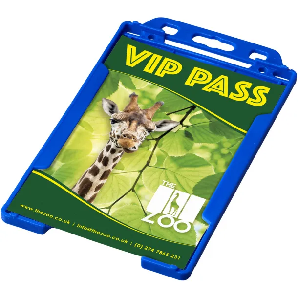 Pierre recycled plastic card holder Blue