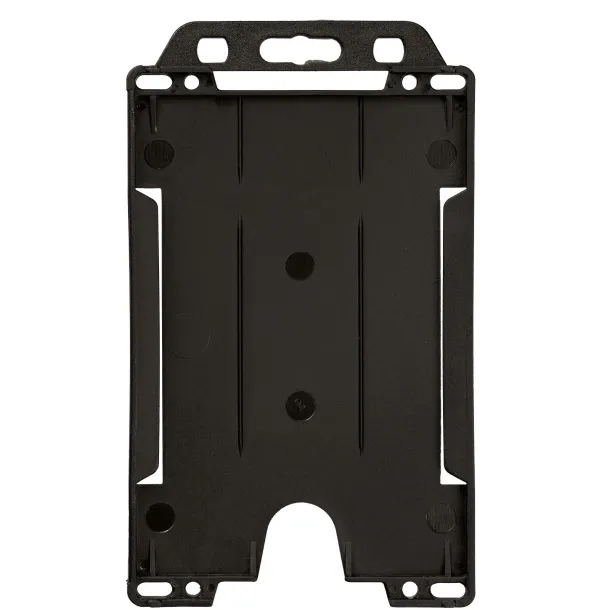 Pierre recycled plastic card holder Crna