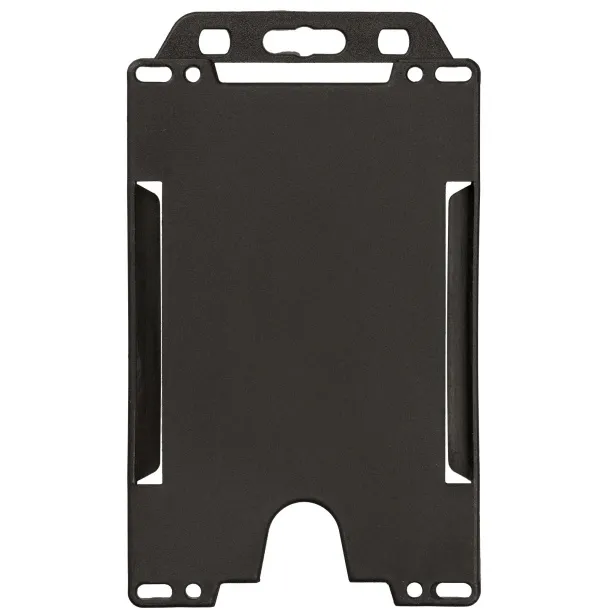 Pierre recycled plastic card holder Crna