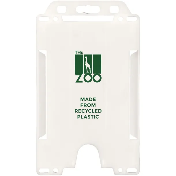Pierre recycled plastic card holder White