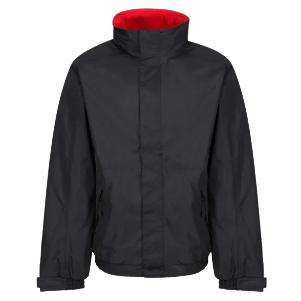  DOVER FLEECE LINED BOMBER JACKET - Regatta Black Paprika Red