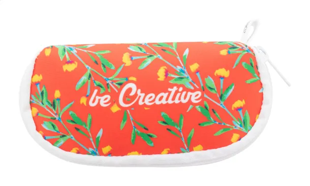 PrintSun Zip custom RPET sunglasses case White