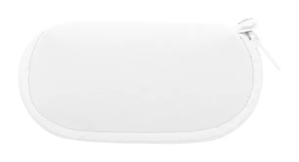 PrintSun Zip custom RPET sunglasses case White