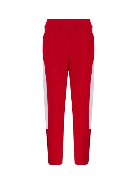  Hlače od trenirke - unisex, 250 g/m2 - Finden + Hales Crvena Bijela