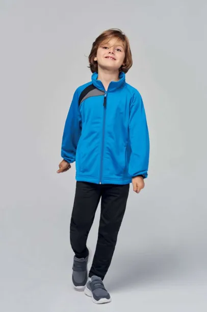  KIDS' TRACKSUIT TOP - Proact Sporty Royal Blue Black