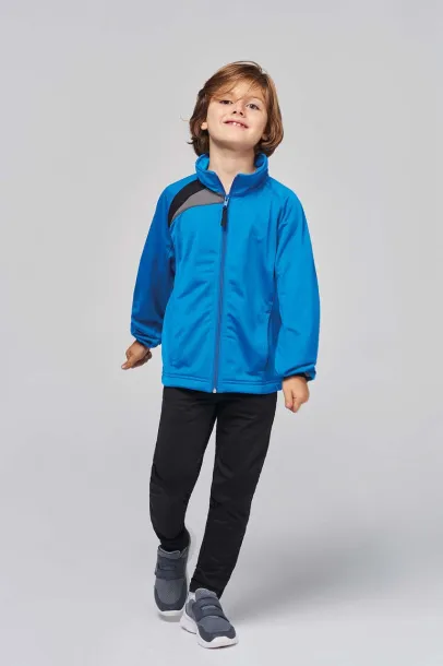  KIDS' TRACKSUIT TOP - Proact Sporty Royal Blue Black