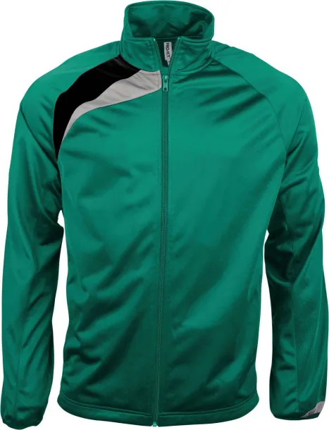  KIDS' TRACKSUIT TOP - Proact Dark green Black