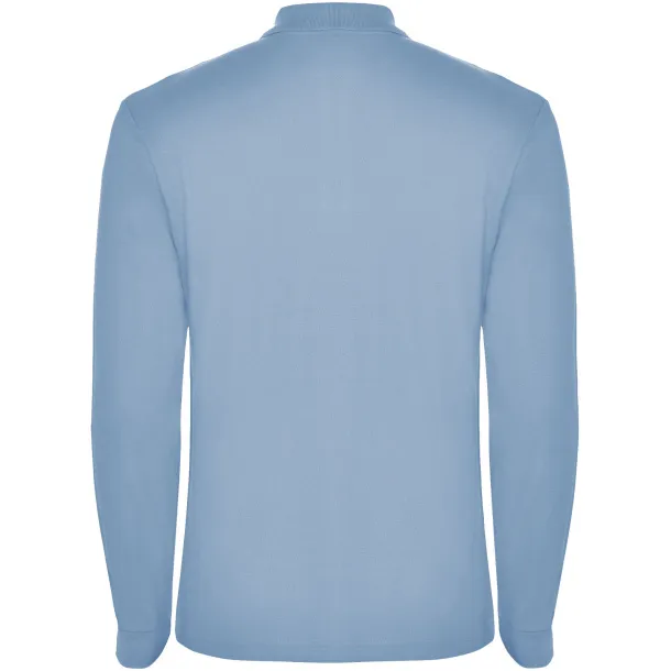 Estrella muška polo majica dugih rukava, 220 g/m² - Roly Sky blue