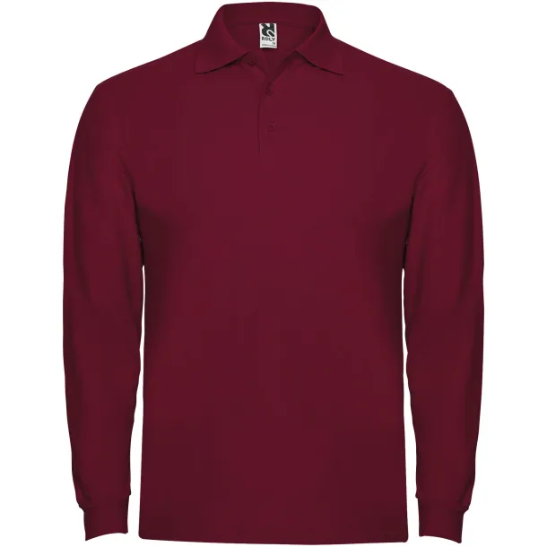 Estrella muška polo majica dugih rukava, 220 g/m² - Roly Garnet