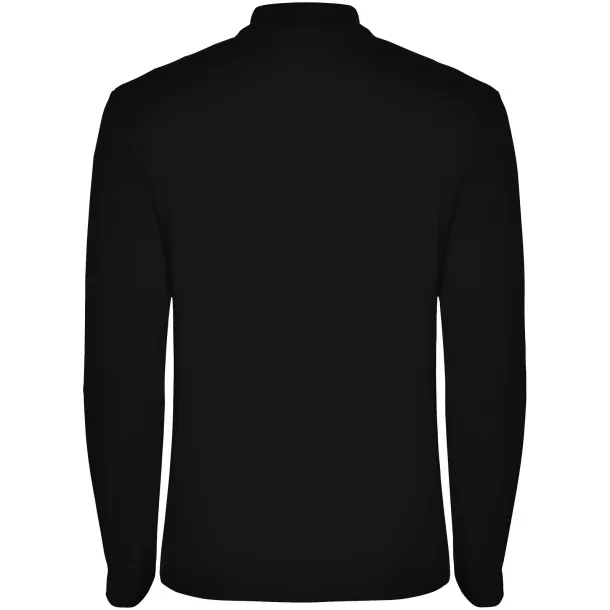 Estrella muška polo majica dugih rukava - Roly Solid black