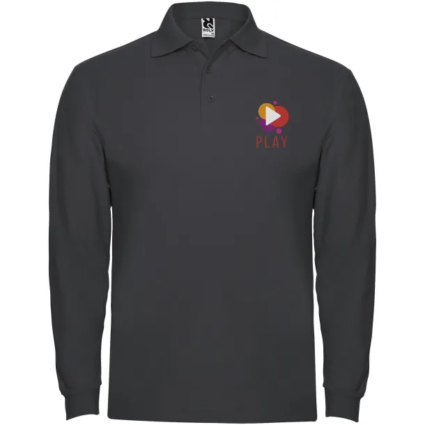 Estrella muška polo majica dugih rukava - Roly Dark Lead