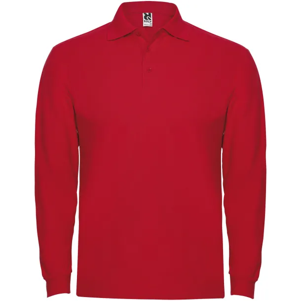 Estrella long sleeve men's polo - Roly Red