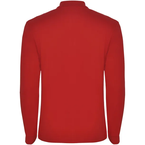 Estrella long sleeve men's polo - Roly Red