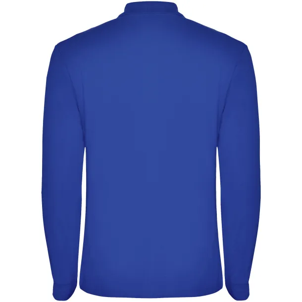 Estrella long sleeve men's polo - Roly Royal blue