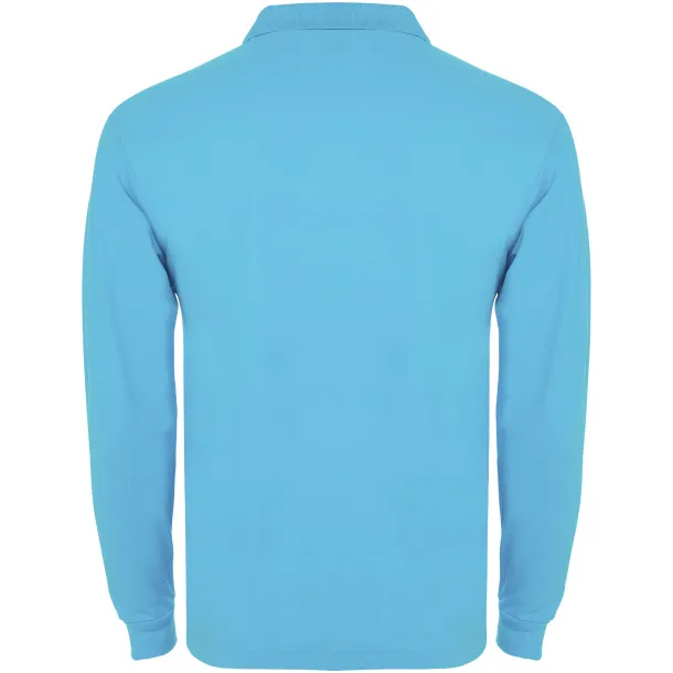 Estrella long sleeve men's polo - Roly Turquois