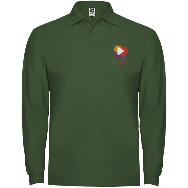 Estrella muška polo majica dugih rukava - Roly Bottle green