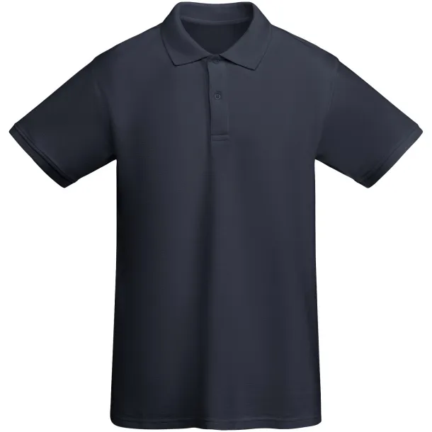 Prince organic cotton short sleeve men's polo - Roly Mornarski plava