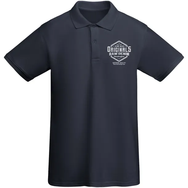 Prince muška polo majica s kratkim rukavima od organskog pamuka - Roly Navy Blue