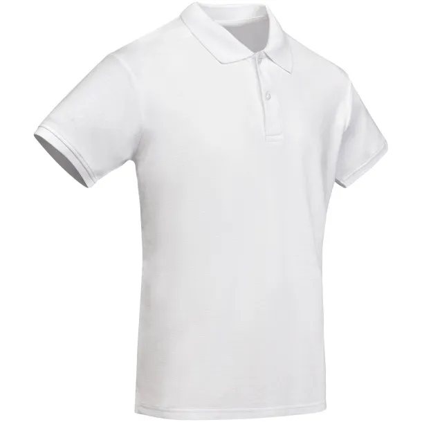 Prince organic cotton short sleeve men's polo - Roly White