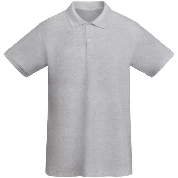 Prince organic cotton short sleeve men's polo - Roly Marl Grey