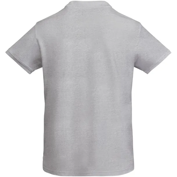 Prince organic cotton short sleeve men's polo - Roly Marl Grey