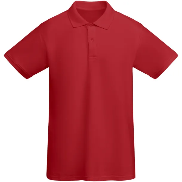 Prince organic cotton short sleeve men's polo - Roly Red