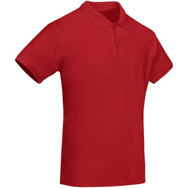 Prince organic cotton short sleeve men's polo - Roly Red