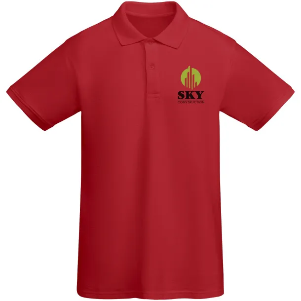 Prince organic cotton short sleeve men's polo - Roly Red