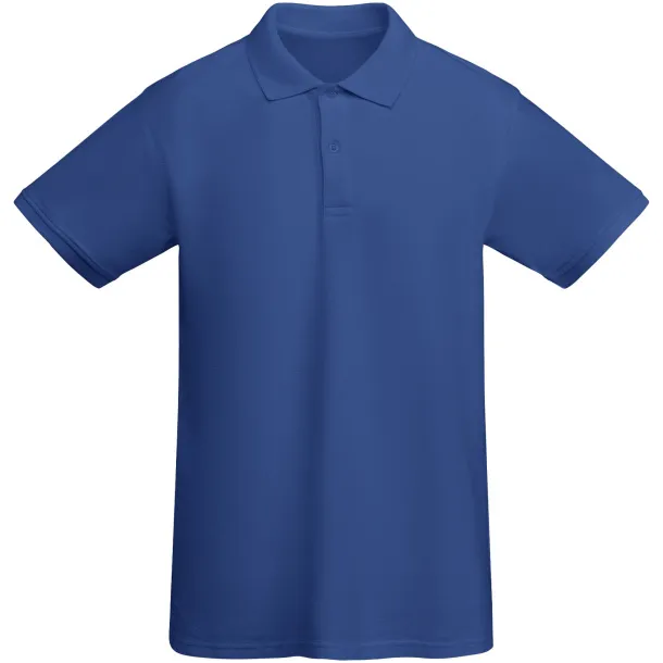 Prince organic cotton short sleeve men's polo - Roly Royal blue