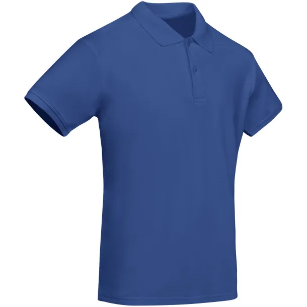 Prince organic cotton short sleeve men's polo - Roly Royal blue