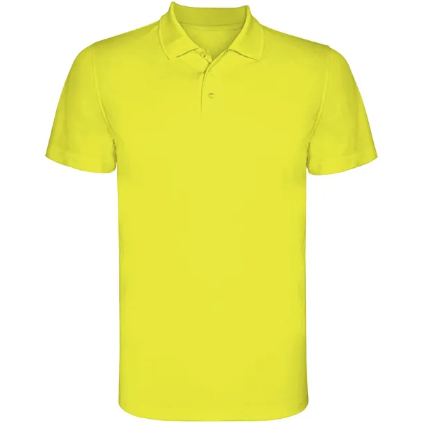 Monzha muška sportska polo majica kratkih rukava, 150 g/m² - Roly Fluor Yellow