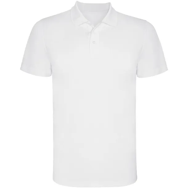 Monzha short sleeve men's sports polo - Roly White