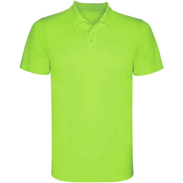 Monzha muška sportska polo majica kratkih rukava, 150 g/m² - Roly Limeta