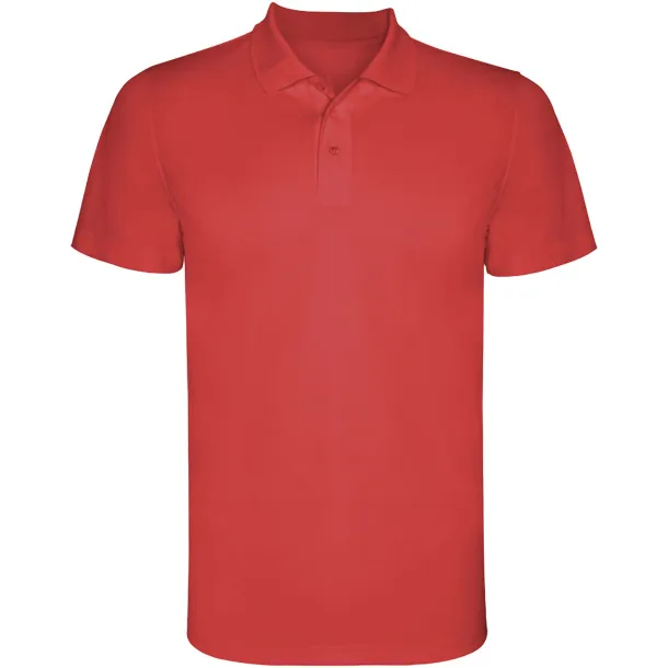 Monzha muška sportska polo majica kratkih rukava, 150 g/m² - Roly Crvena