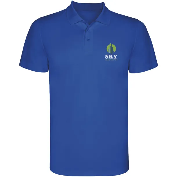 Monzha short sleeve men's sports polo - Roly Royal blue