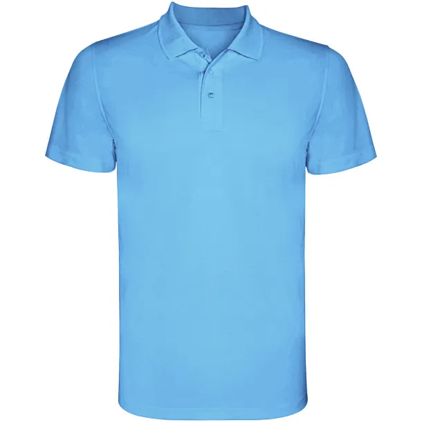 Monzha short sleeve men's sports polo - Roly Turquois
