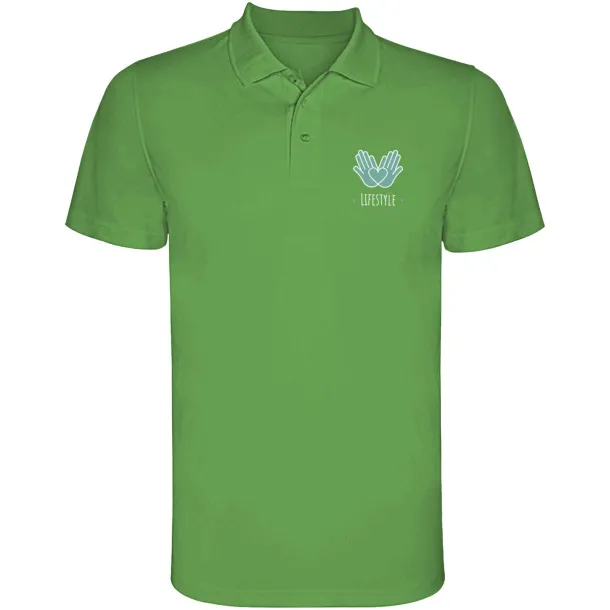 Monzha muška sportska polo majica kratkih rukava, 150 g/m² - Roly Fern green