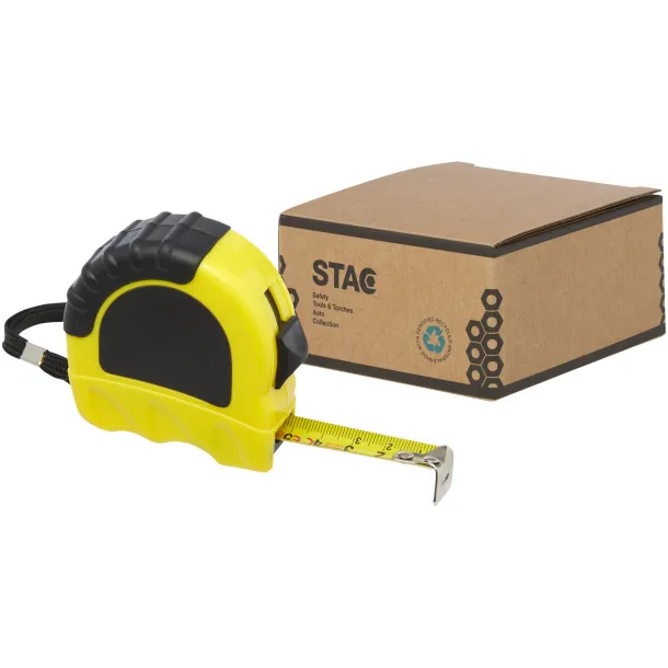 Rule 5-metre RCS recycled plastic measuring tape - STAC Yellow