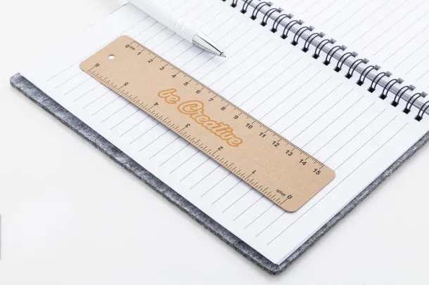 Samler Eco custom paper ruler Natural