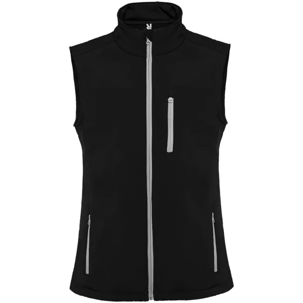 Nevada unisex softshell bodywarmer - Roly Solid black