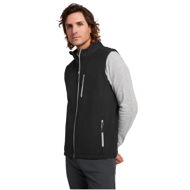 Nevada unisex softshell bodywarmer - Roly Solid black