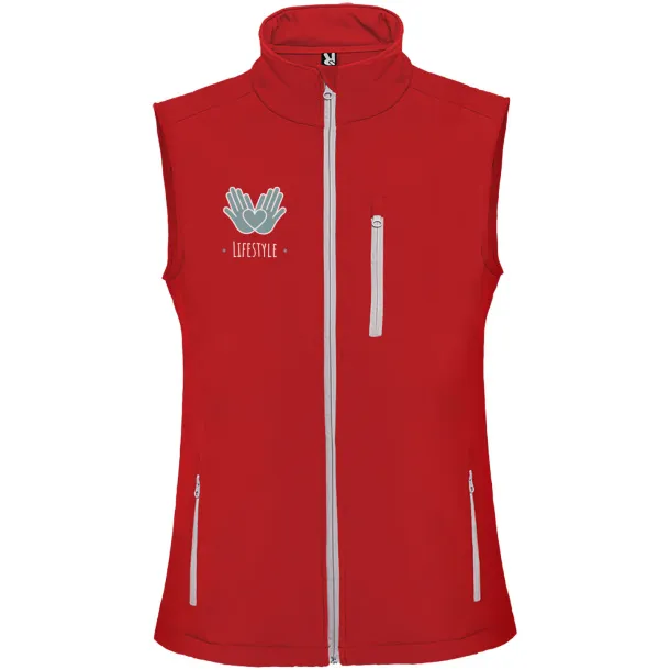 Nevada unisex softshell bodywarmer - Roly Red