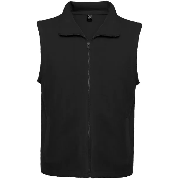 Bellagio unisex prsluk od flisa - Roly Solid black